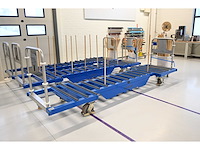 Knoll feinmechanik glas transportwagen inclusief glashouders - afbeelding 1 van  10