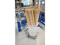 Knoll feinmechanik glas transportwagen inclusief glashouders - afbeelding 9 van  10