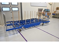 Knoll feinmechanik glas transportwagen inclusief glashouders - afbeelding 1 van  9