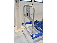 Knoll feinmechanik glas transportwagen inclusief glashouders - afbeelding 4 van  9