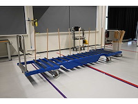 Knoll feinmechanik glas transportwagen inclusief glashouders - afbeelding 1 van  9