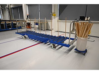 Knoll feinmechanik glas transportwagen inclusief glashouders - afbeelding 2 van  9