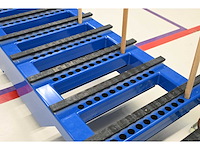 Knoll feinmechanik glas transportwagen inclusief glashouders - afbeelding 9 van  9