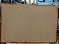 Knopenbord (ook wel een zeemansknopenvitrine of shadow box genoemd) achter glas in een houten lijst - afbeelding 7 van  7