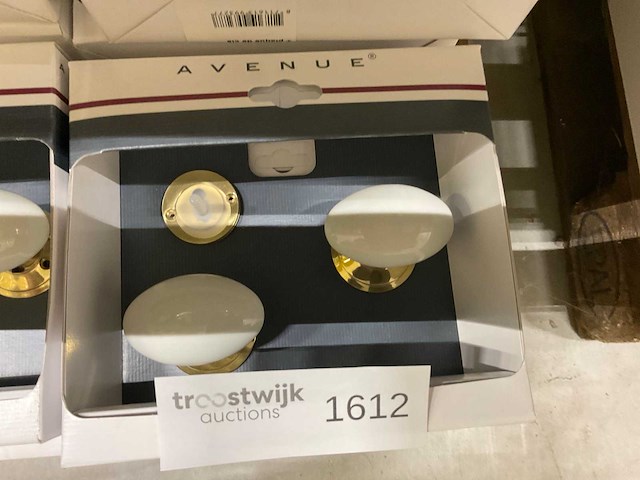 Knopkruk ovaal rond rozet deurkruksets (10x) - afbeelding 2 van  3