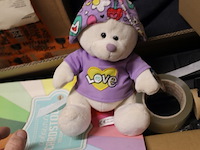 Knuffel beer wit 1x in ds k1 - afbeelding 1 van  3