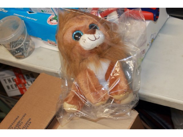 Knuffel leeuw bruin 1x - afbeelding 3 van  3