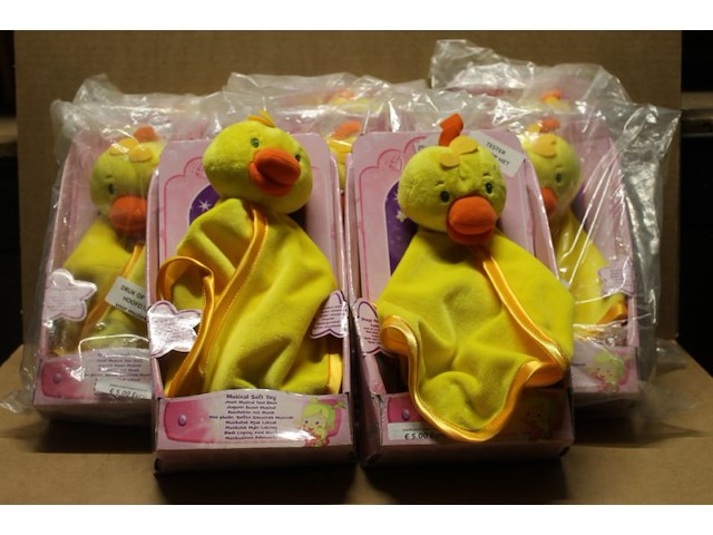 Knuffelpop met doekje en geluid 1x 1x in krat n - afbeelding 2 van  3