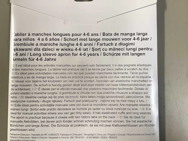 Knutselen schort in originele verpakken (500x) - afbeelding 2 van  5