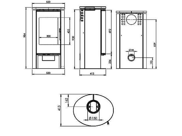 Ko - houtkachel - afbeelding 3 van  4