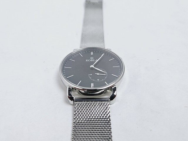 Kobla - belgisch juweliershorloge - sharkmesh milanese model - afbeelding 4 van  6