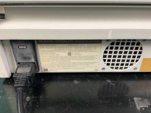 Kodak amerlite shaker-incubator - afbeelding 6 van  6