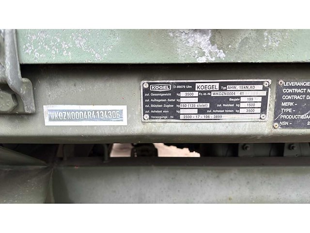 Koegel - ahw 15kn - aanhangwagen - afbeelding 3 van  3