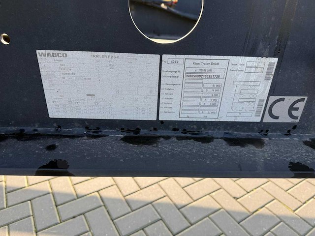 Koegel - port 40 simplex 20 - container chassis - nl trailer - 2020 - oplegger - afbeelding 11 van  19