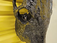 Koeienschedel decoratief, glaswerk, zwart - afbeelding 2 van  4