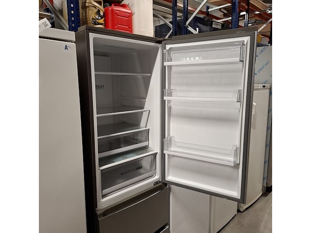 Koel- vriescombinatie demo, haier, nofrost a+++, grijs / chroom - afbeelding 5 van  11