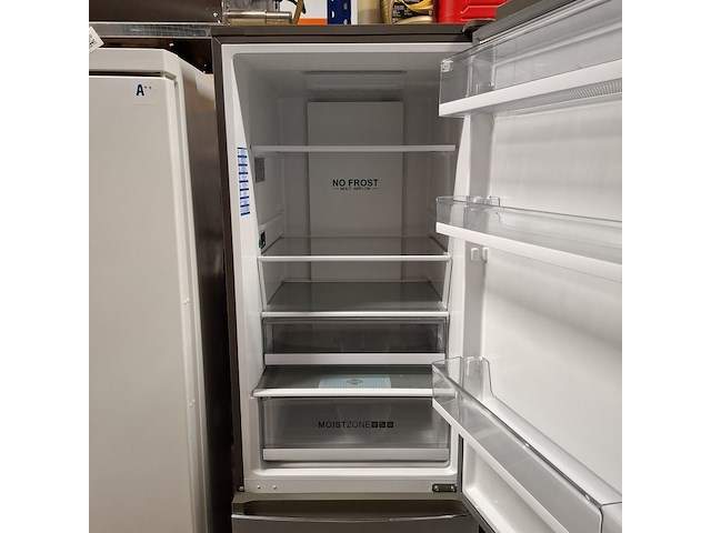 Koel- vriescombinatie demo, haier, nofrost a+++, grijs / chroom - afbeelding 6 van  11