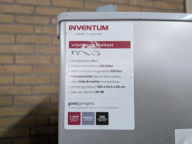 Koel- / vriescombinatie inventum, kv1800s - afbeelding 3 van  6