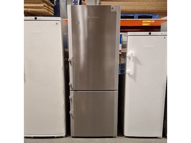 Koel- vriescombinatie, liebherr, cbnesf5113 - a+++, grijs / chroom - afbeelding 1 van  10