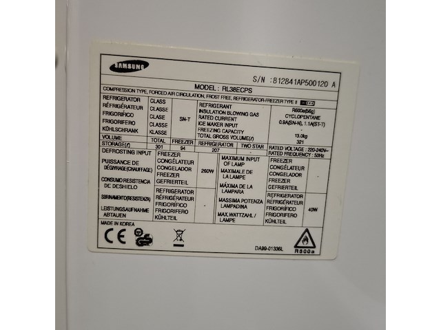 Koel- vriescombinatie, samsung, rl38ecps - nofrost, grijs / chroom - afbeelding 5 van  8