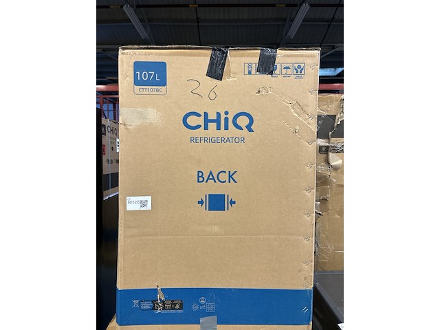Koel-vriescombinatie 107 liter chiq, ctt107bc - afbeelding 3 van  4