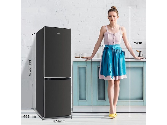 Koel-vriescombinatie 157 liter chiq, fbm157l42 - afbeelding 3 van  6