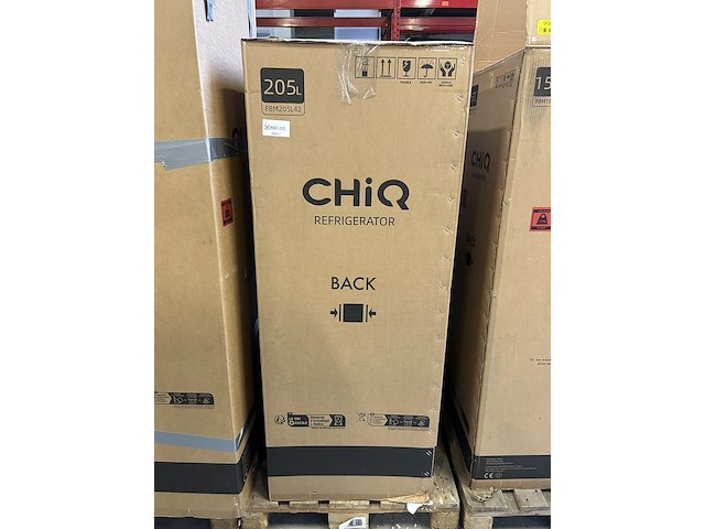 Koel-vriescombinatie 205 liter chiq, fbm205l42 - afbeelding 1 van  2