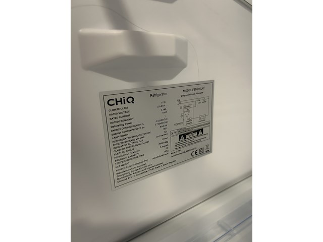 Koel-vriescombinatie 205 liter chiq, fbm205l42 - afbeelding 4 van  4