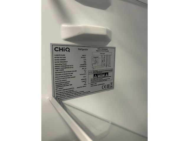 Koel-vriescombinatie 231 liter chiq, fbm228ne4de - afbeelding 6 van  7