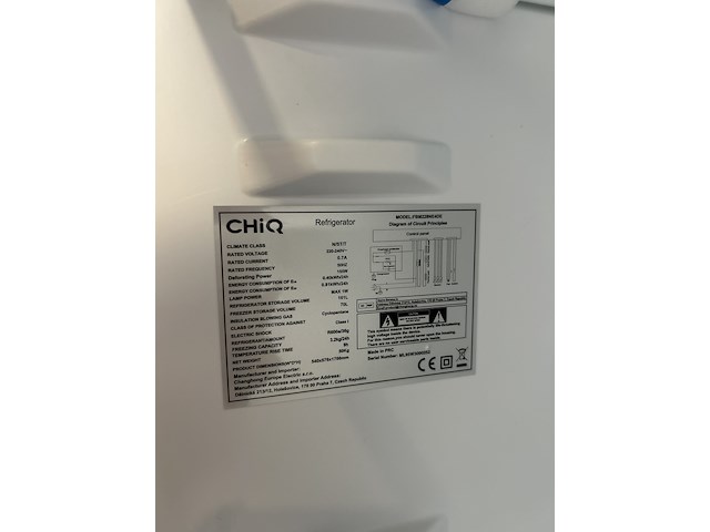 Koel-vriescombinatie 231 liter chiq, fbm228ne4de - afbeelding 5 van  6