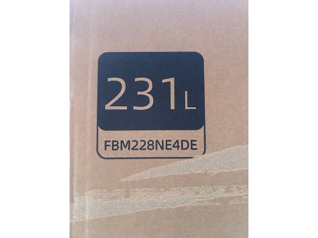 Koel-vriescombinatie 231 liter chiq, fbm228ne4de - afbeelding 2 van  2