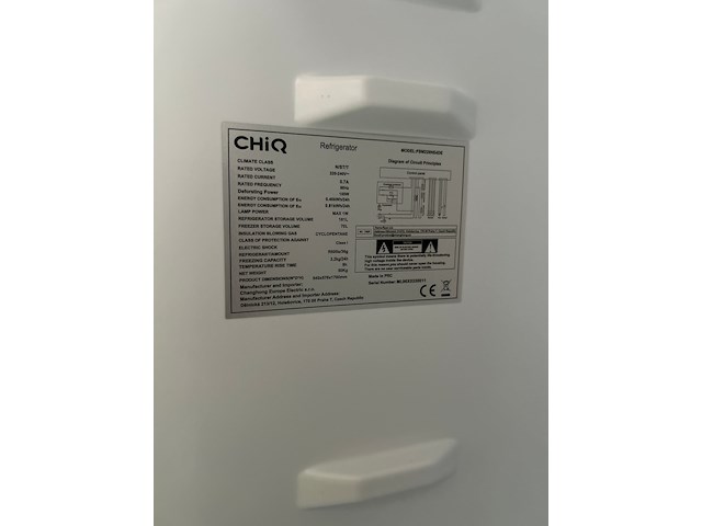 Koel-vriescombinatie 231 liter, chiq, fbm228ne4de - afbeelding 6 van  6