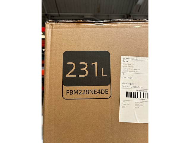 Koel-vriescombinatie 231 liter, chiq, fbm228ne4de - afbeelding 3 van  3