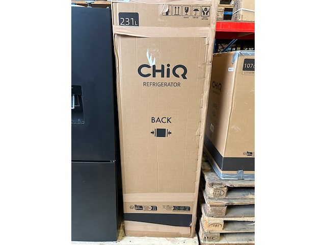 Koel-vriescombinatie 231 liter, chiq, fbm228ne4de - afbeelding 2 van  3