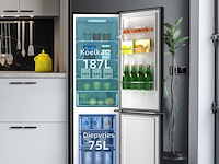 Koel-vriescombinatie 262 liter chiq, cbm260lc - afbeelding 2 van  6