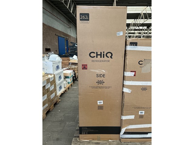 Koel-vriescombinatie 262 liter, chiq, fbm260l - afbeelding 1 van  2