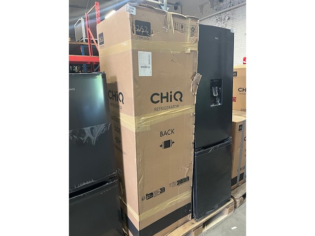 Koel-vriescombinatie 262 liter, chiq, fbm260l - afbeelding 1 van  2