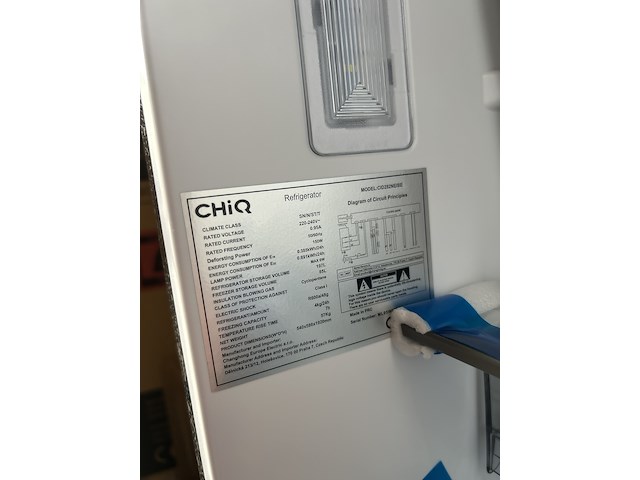 Koel-vriescombinatie 282 liter chiq, cid282neibe - afbeelding 5 van  7