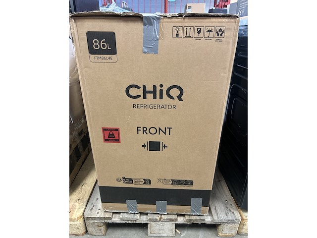 Koel-vriescombinatie 86 liter chiq, ftm86l4e - afbeelding 1 van  2