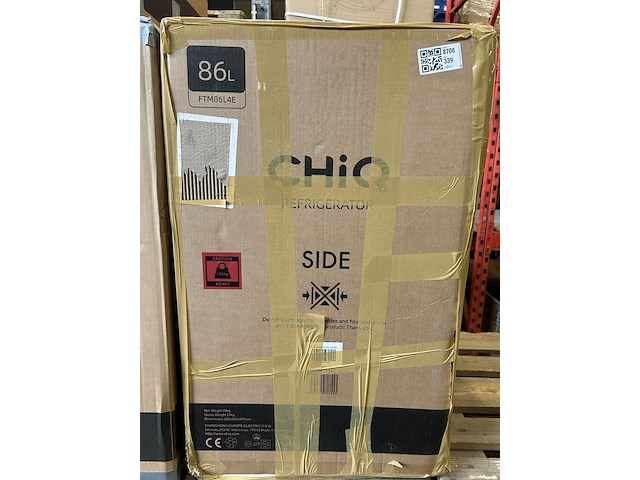 Koel-vriescombinatie 86 liter chiq, ftm86l4e - afbeelding 1 van  2