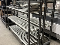 Koelcel/vriescel stelling 2 x 160 cm (1x 3 schappen, 1x 4 schappen) cambro - afbeelding 1 van  5