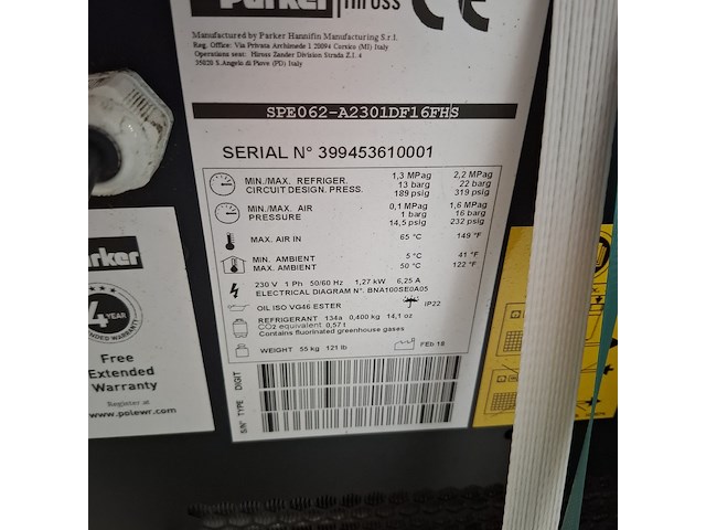 Koeldroger, parker, starlette plus espe062, 2018 - afbeelding 9 van  11