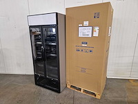 Koelkast - tefcold - fsc891h - dubbeldeurs glas