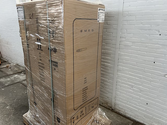 Koelkast (combi) smeg, fab28rduj5, blauw/rood/wit - afbeelding 2 van  4