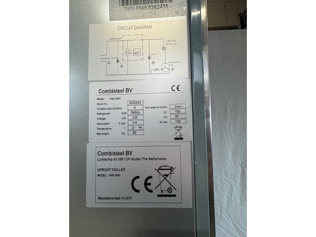 Koelkast combisteel, 74500560, rvs - afbeelding 10 van  10