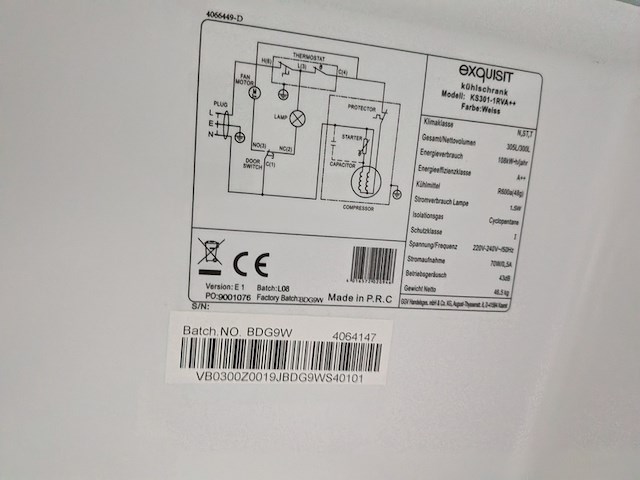 Koelkast exquisit, ks301-1rva++ - afbeelding 6 van  6