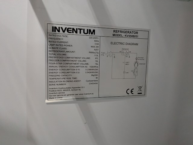 Koelkast inventum, kv550b/01 - afbeelding 5 van  5