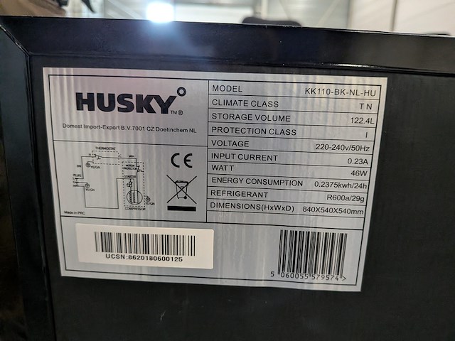 Koelkast met minibar husky, dometic, diverse modellen - afbeelding 7 van  11