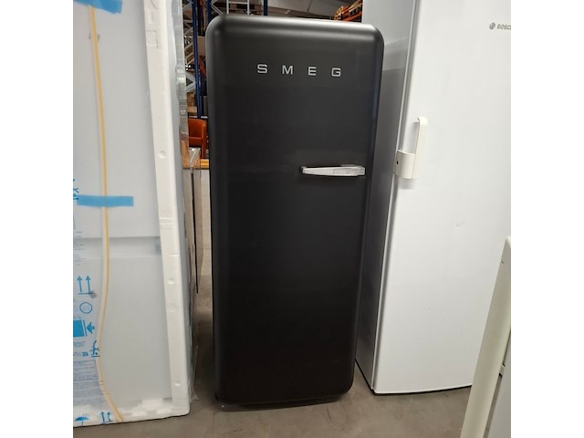 Koelkast met vriesvak, smeg a++, fab28lbvs, zwart - afbeelding 1 van  9