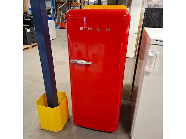 Koelkast met vriesvak, smeg, fab28rg1, rood - afbeelding 1 van  12